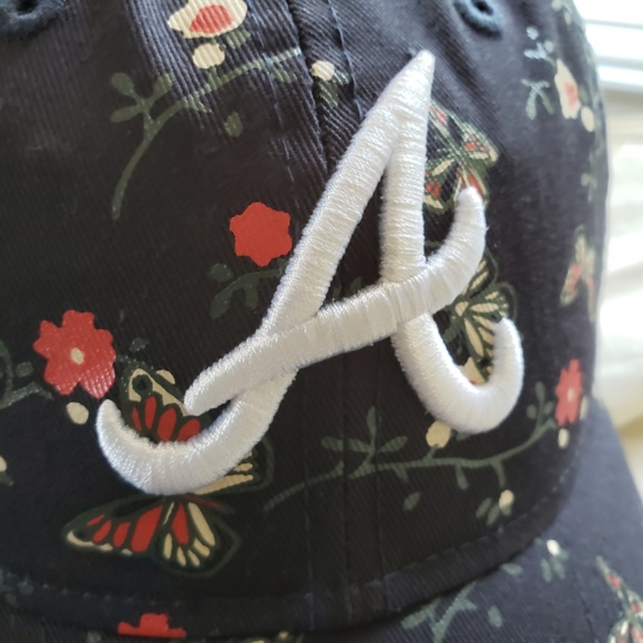 Atlanta Braves Floral Baseball Hat NEW! - Picture 12 of 15